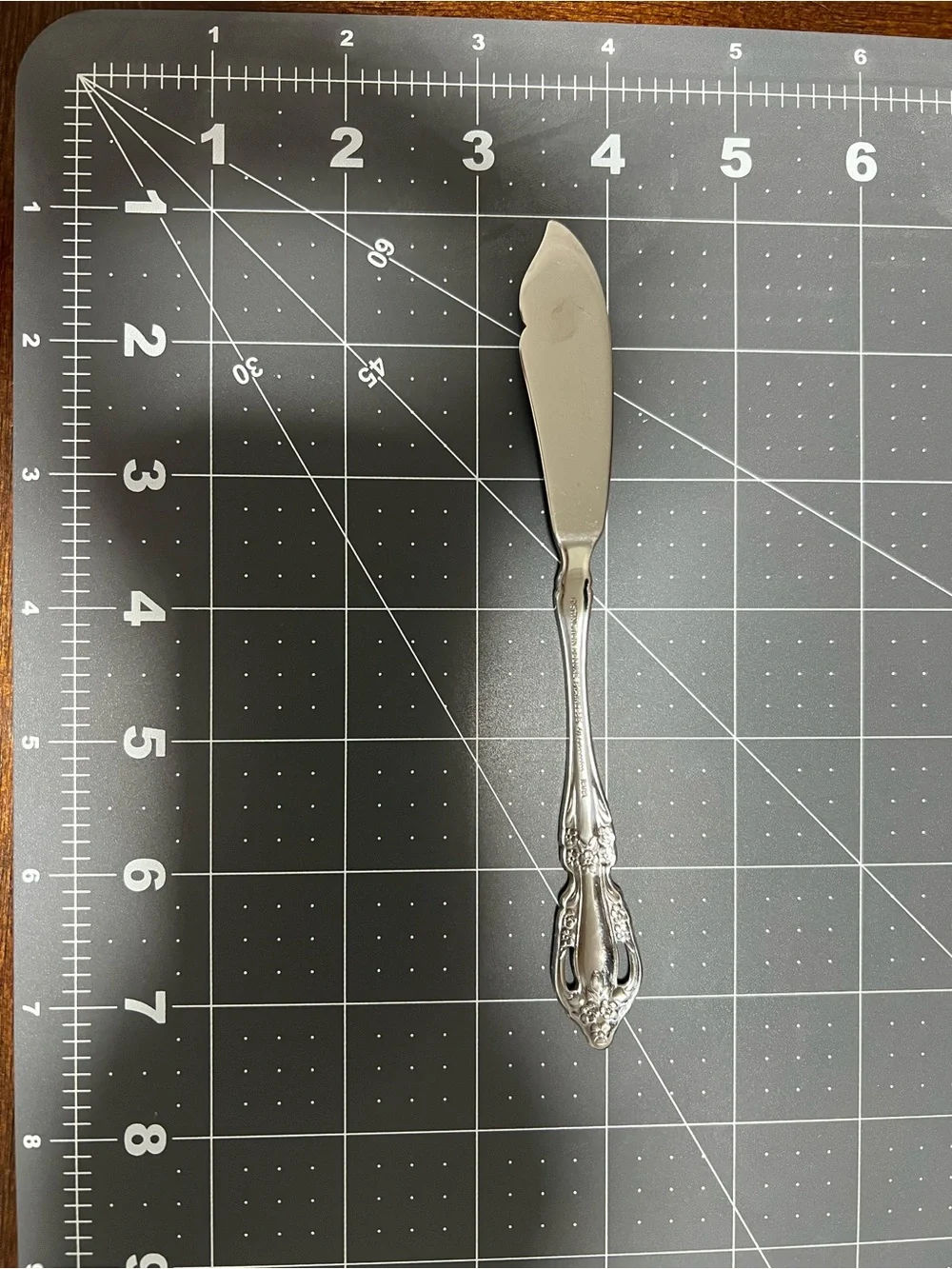 Vintage Oneida Brahms Deluxe Stainless Flat Handle Butter Knife